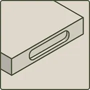 Taula de tall amb nanses laterals