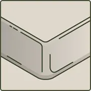 Taula de tall amb voreres arrodonides suaus