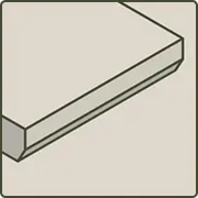 Taula de tall amb laterals bisellats